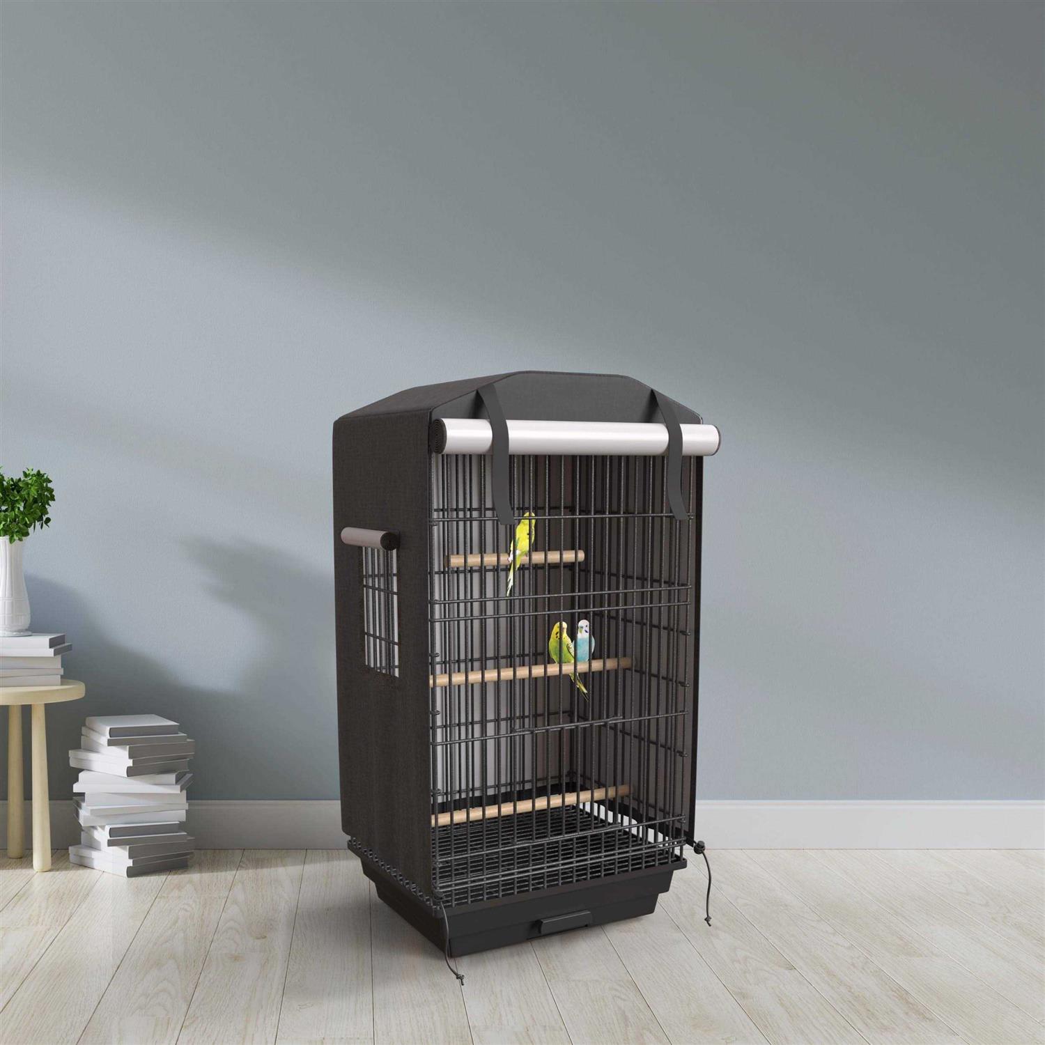 Knuti Universal Bird Cage Cover Good Night Blackout 51 inch x 38 inch x 23.5 inch inch Small Animal Cages Cover - Healthber