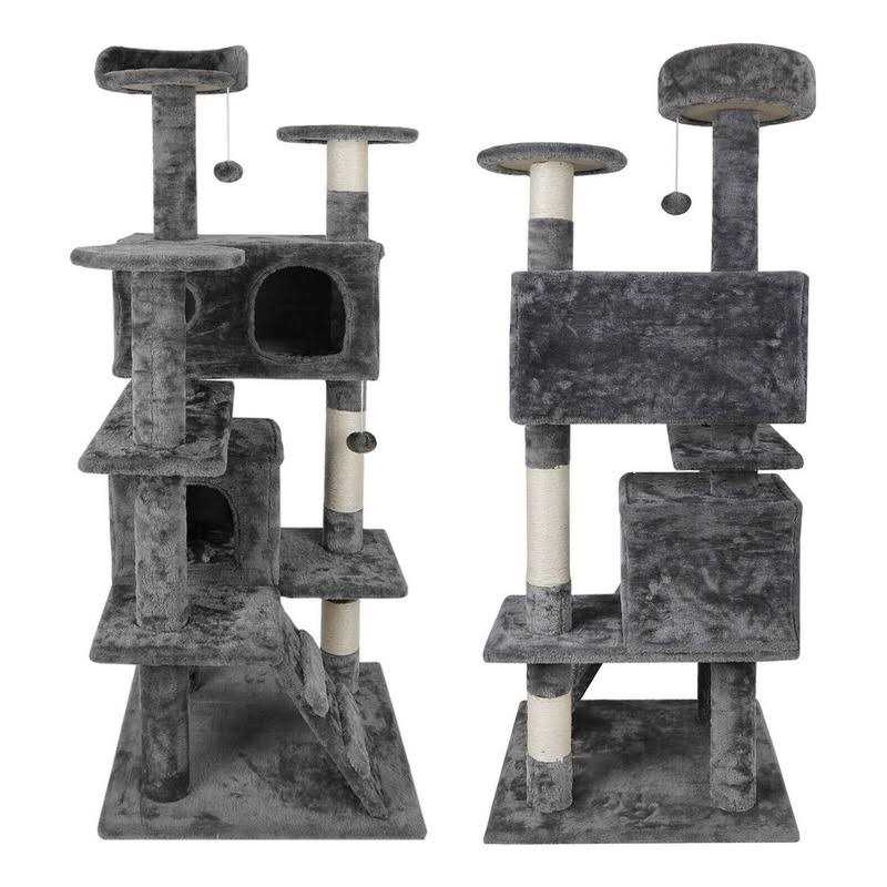 Cat Tree Tower 53 inch Sturdy Activity Center Large Playing House Condo For Rest - Healthber
