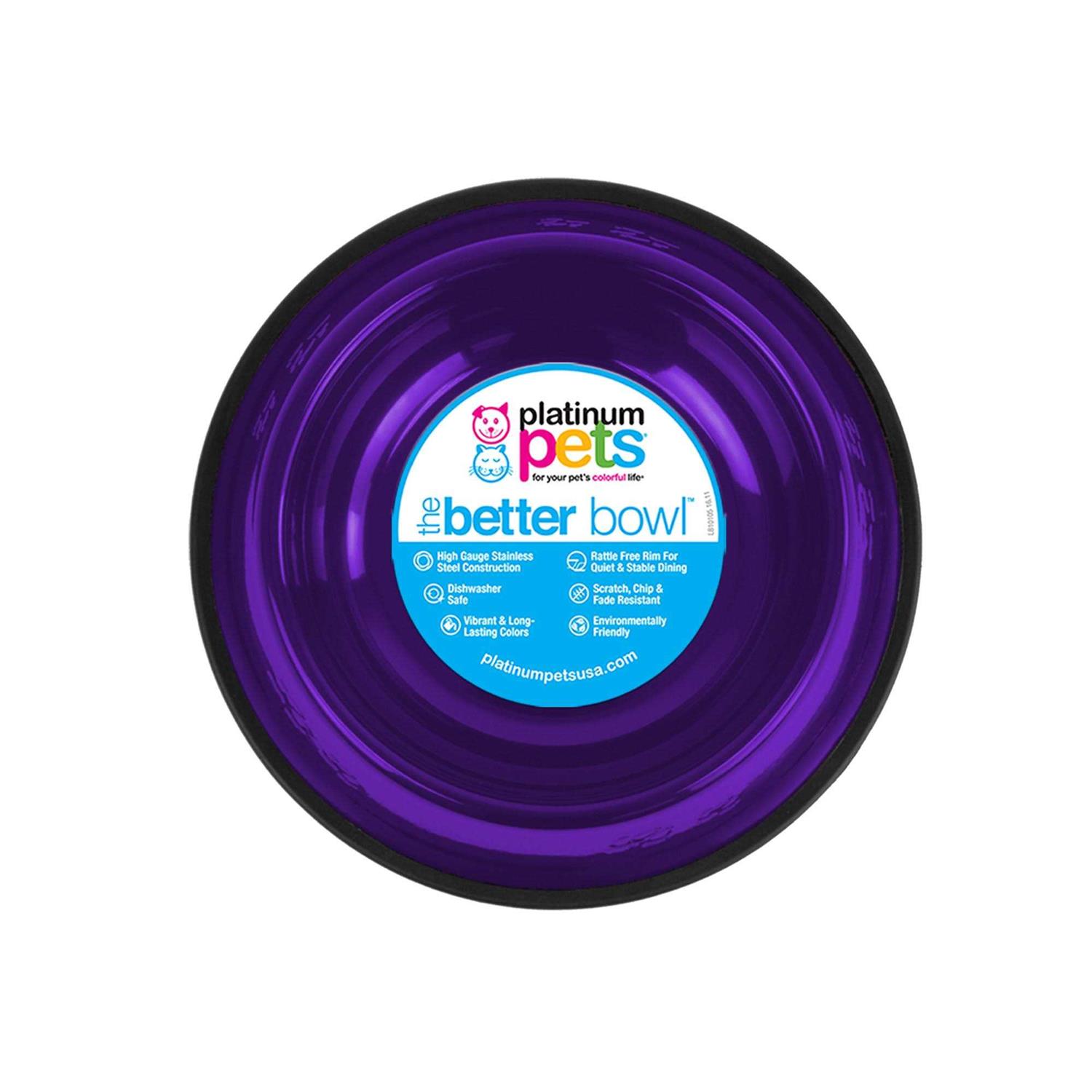 Platinum Pets Dog Non-Tip Stainless Steel Bowl - Healthber