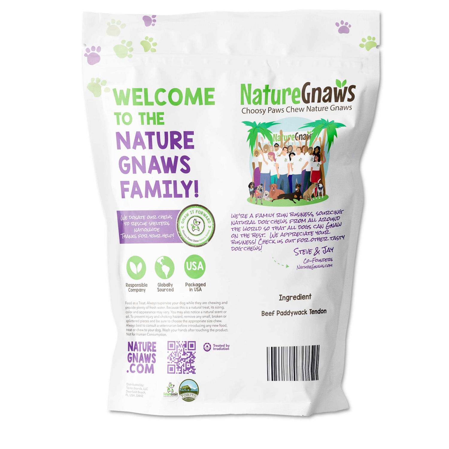 Nature Gnaws Beef Tendon Natural Dog Chews - Healthber