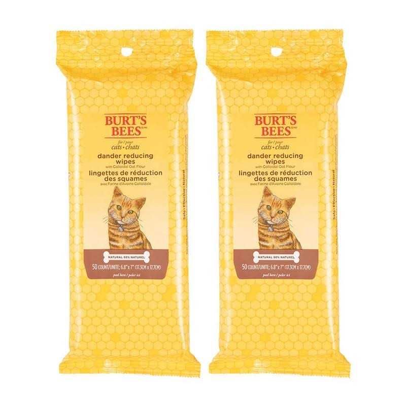Burt’s Bees Dander Reducing Wipes for Cats - Healthber