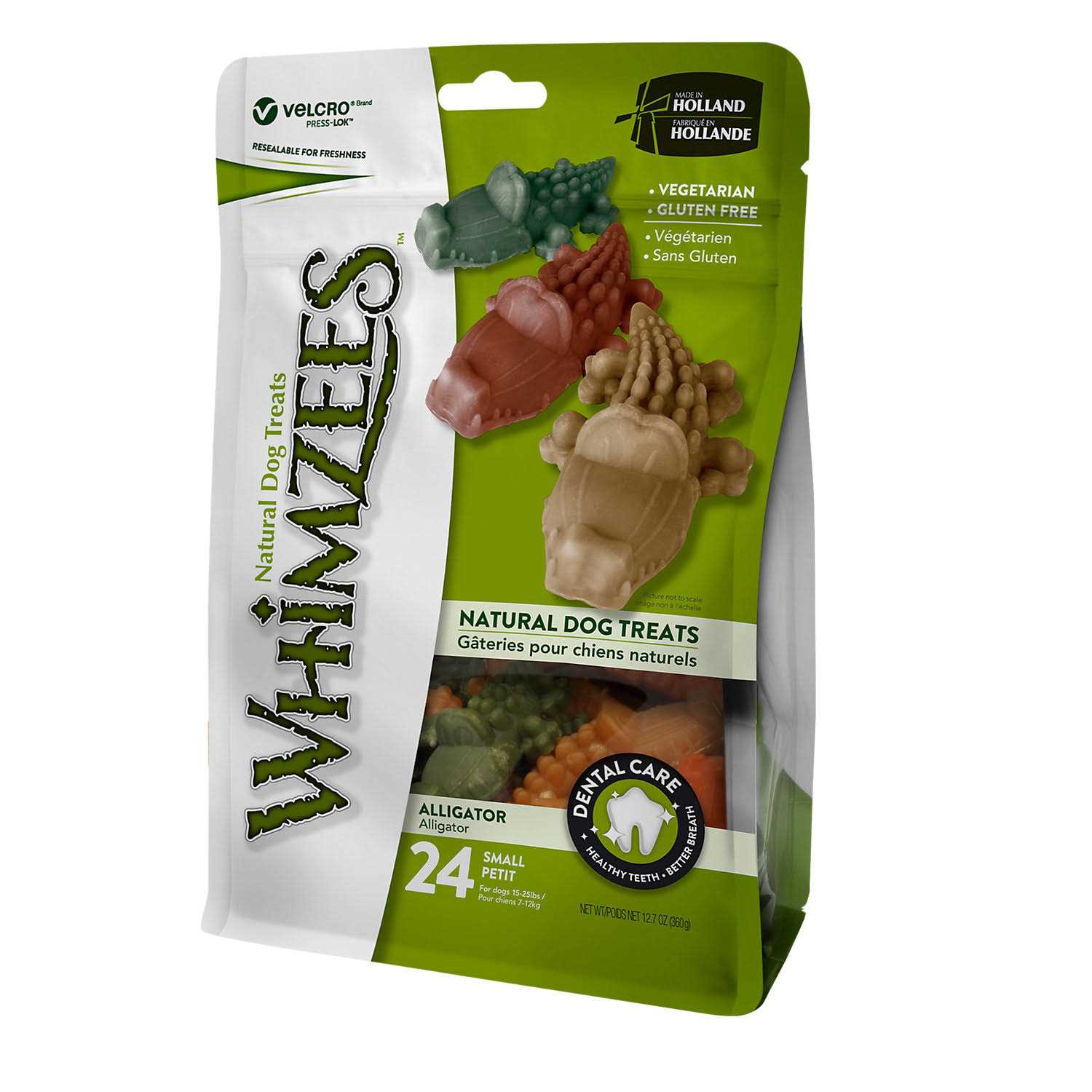 Whimzees Alligator Dental Dog Treats - Healthber