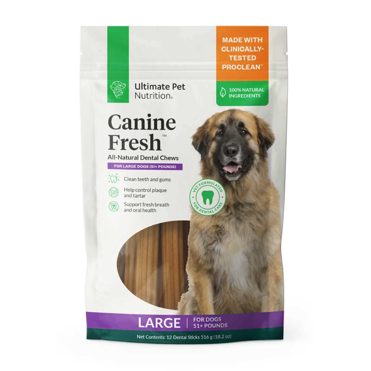 Ultimate Pet Nutrition All Natural Canine Fresh Dental Chews Sticks Dogs - Healthber