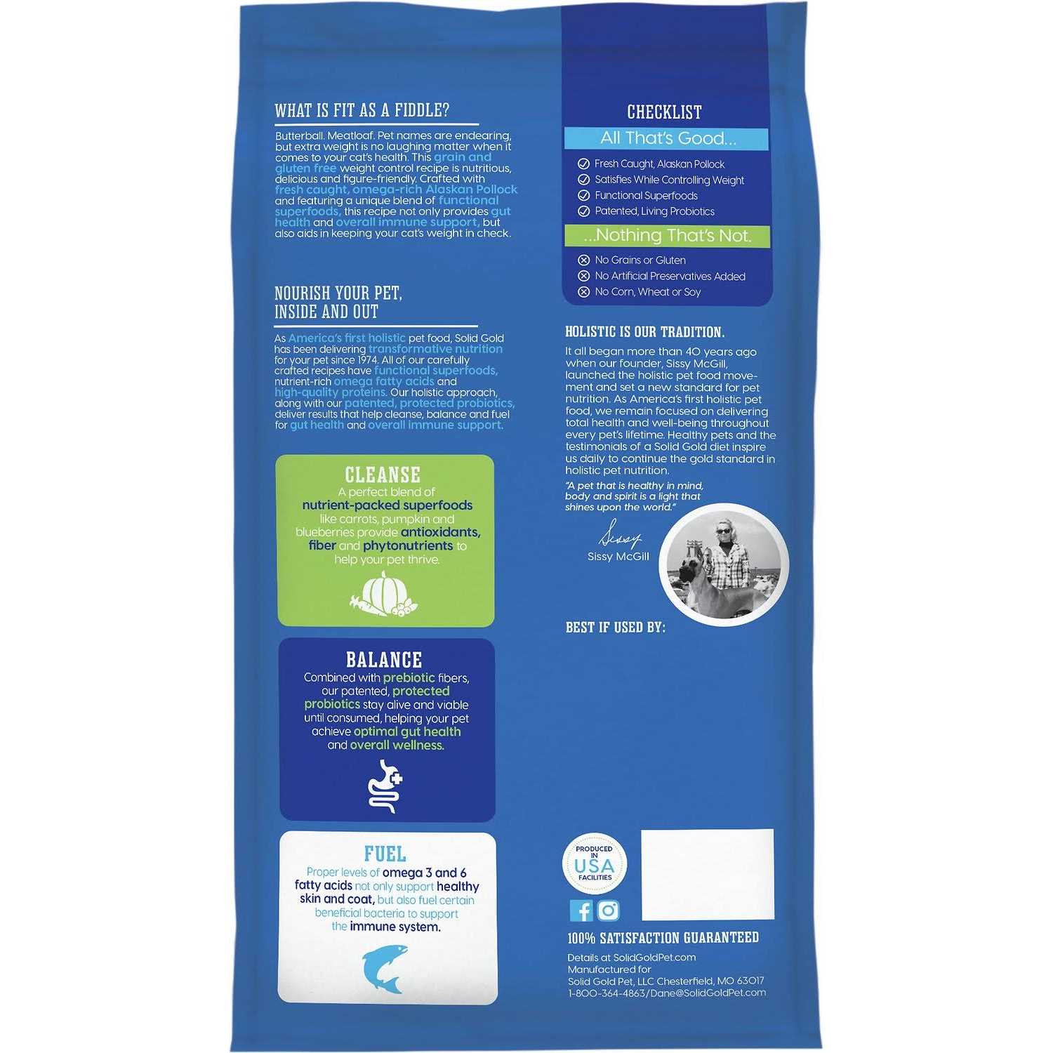 Solid Gold Fit as a Fiddle Grain-Free Alaskan Pollock Dry Cat Food - Healthber