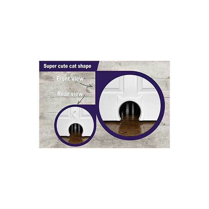 The Kitty Pass Interior Cat Door Hidden Litter Box Pet Door for Cats up to 21 lbs Pet Box - Healthber