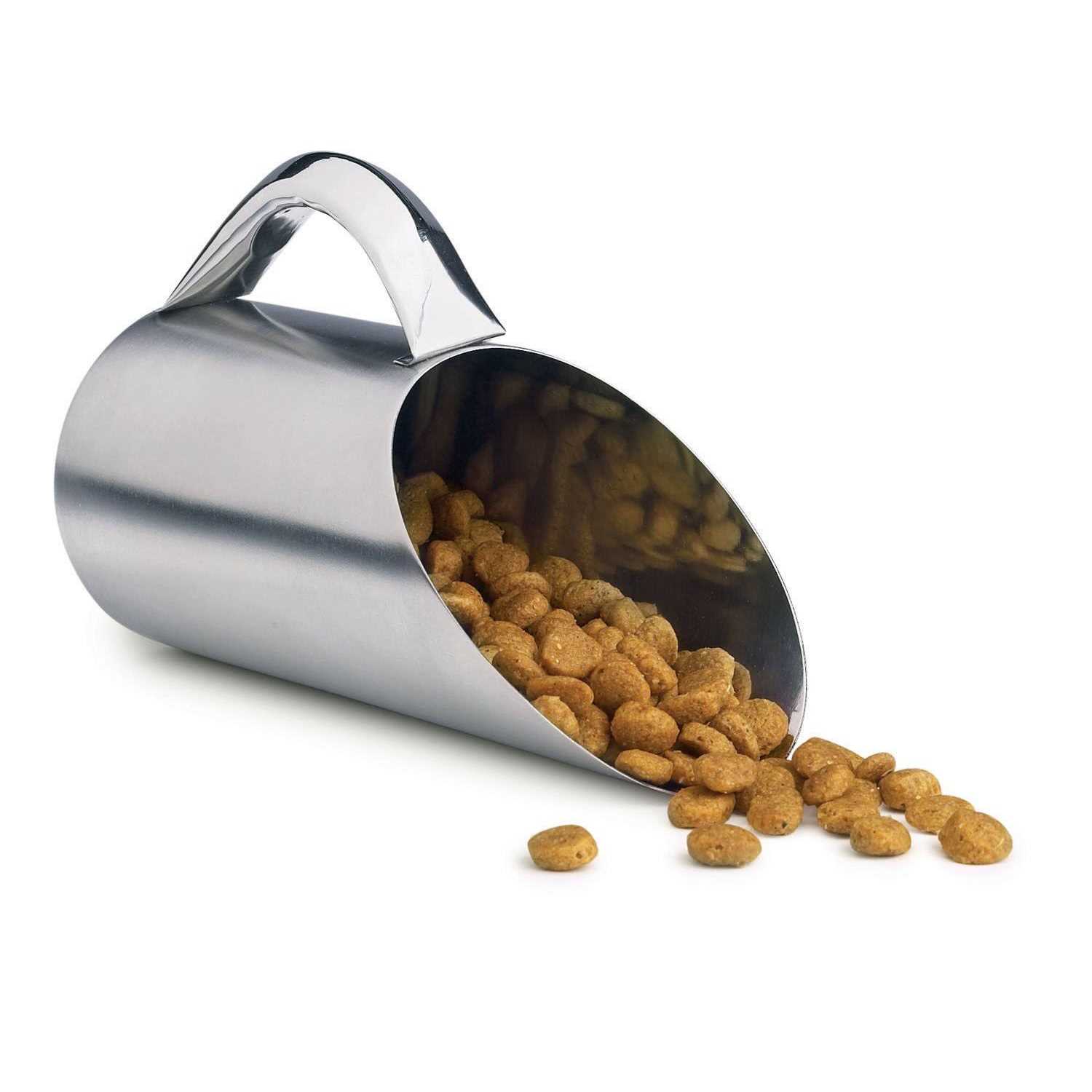 Pet Studio Pet Food Scoop Stainless Steel Matte Finish - Healthber