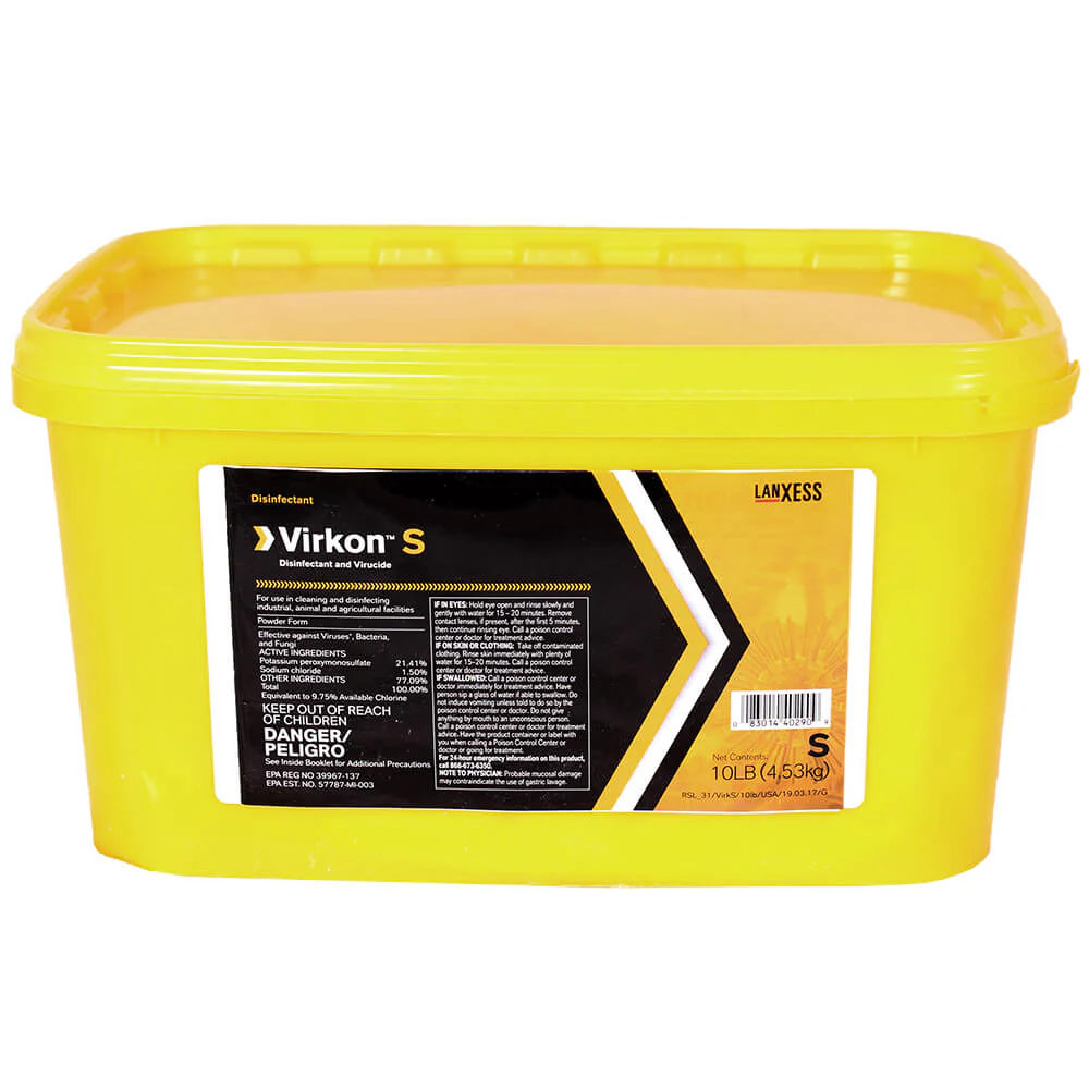 Virkon S Disinfectant Pail, 10 lb - Healthber