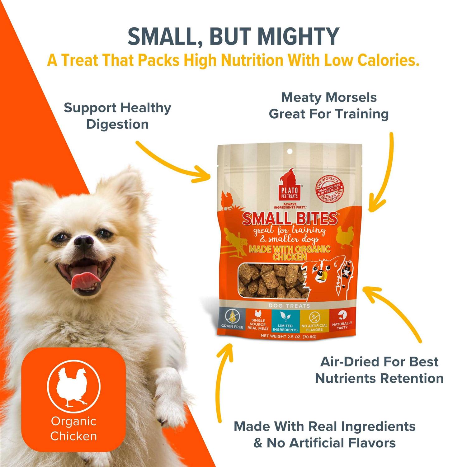 Plato Small Bites Dog Treats - Healthber