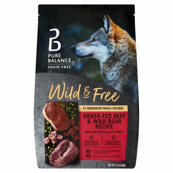 Pure Balance Wild & Free Beef & Wild Boar Recipe Dry Dog Food - Healthber