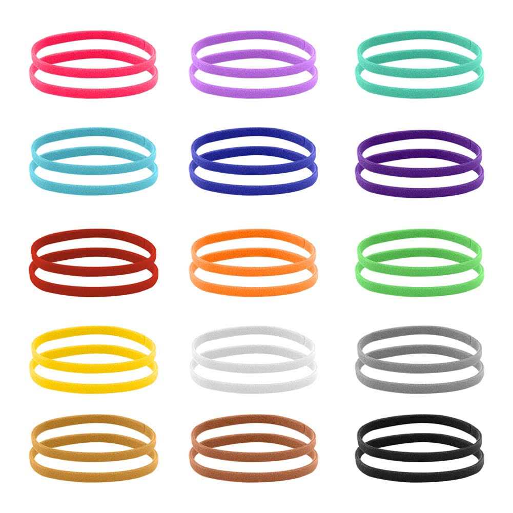 Puppy Whelping Collars Uiuix 15 Colors Puppy ID Collars Double-Sided Soft Adjustable ID Bands for Newborn Pet Dog Cat - Healthber