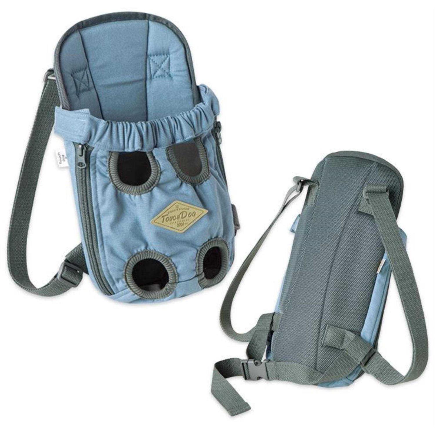 Touchdog Wiggle-Sack Fashion Designer Front and Backpack Dog Carrier - Healthber