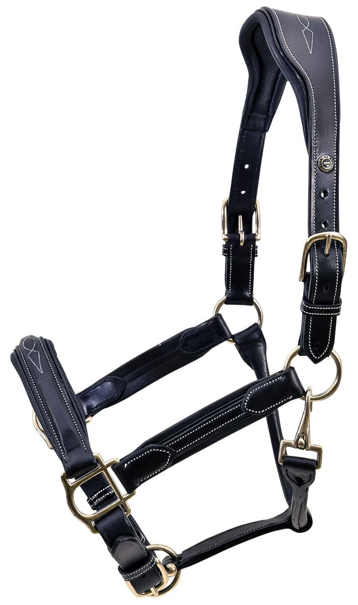 HDR Stress Free Fancy Stitch Leather Halter - Healthber