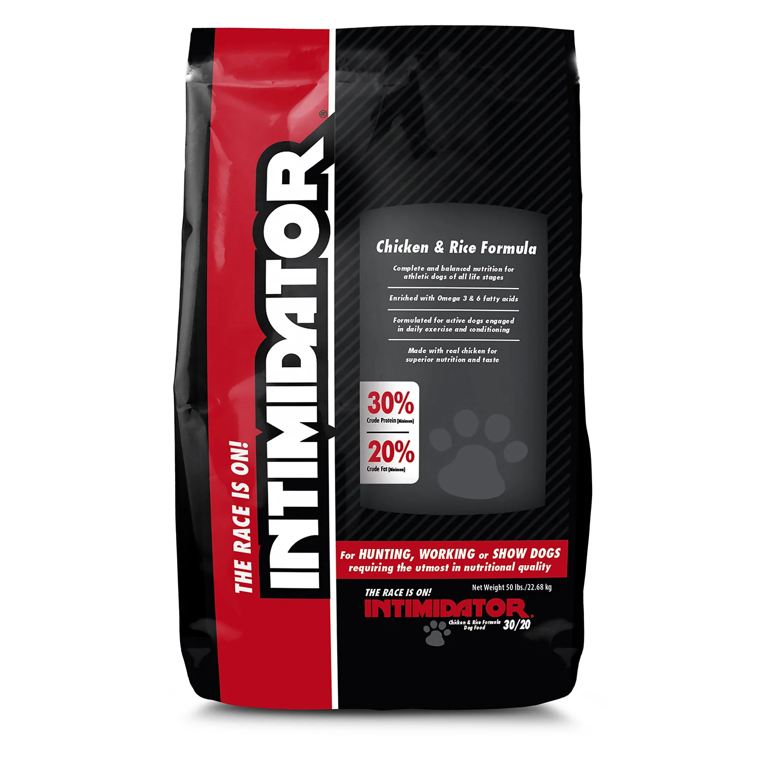 Intimidator 30/20 Dry Dog Food, 50 lb - Healthber