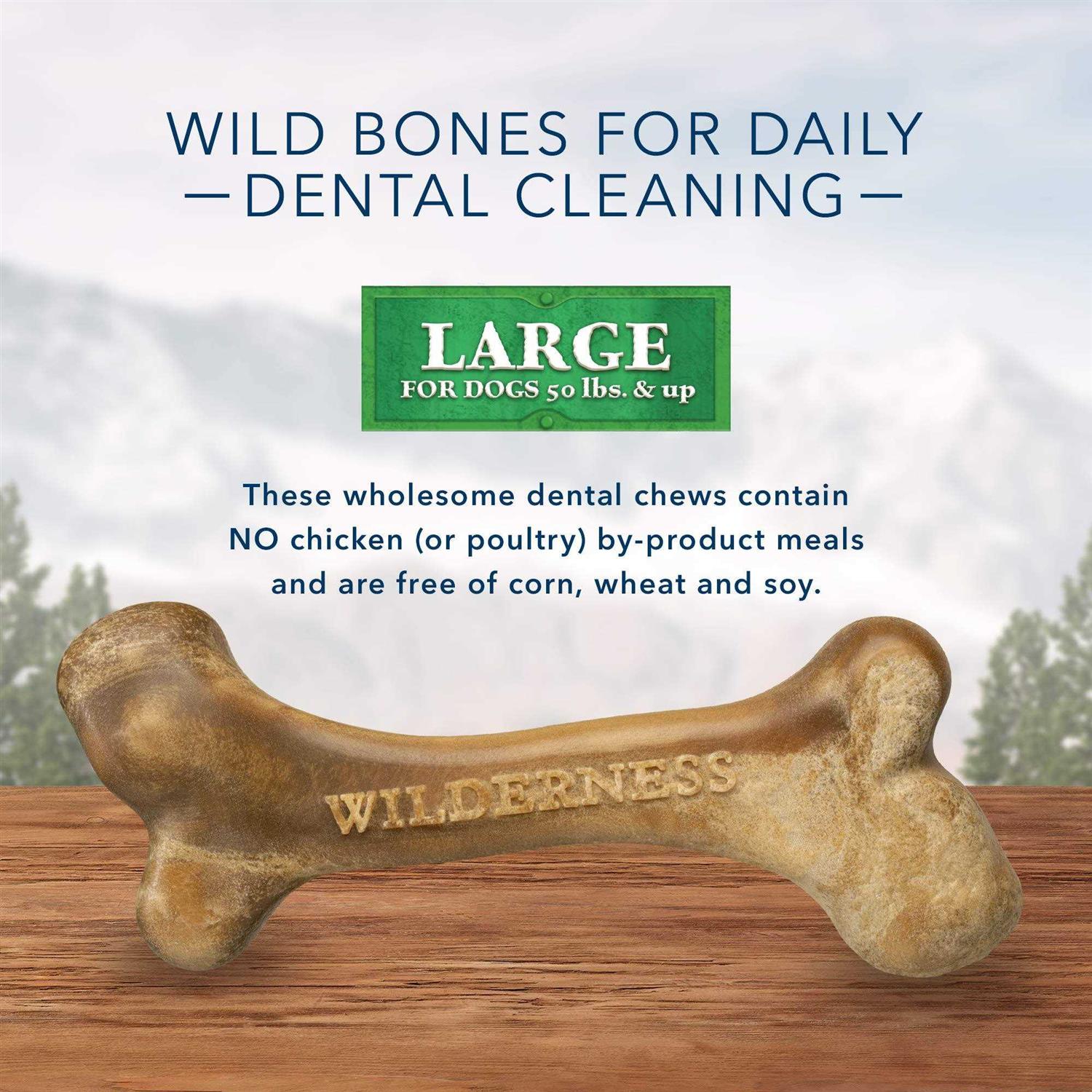 Blue Buffalo Wilderness Wild Bones Dental Dog Treats - Healthber