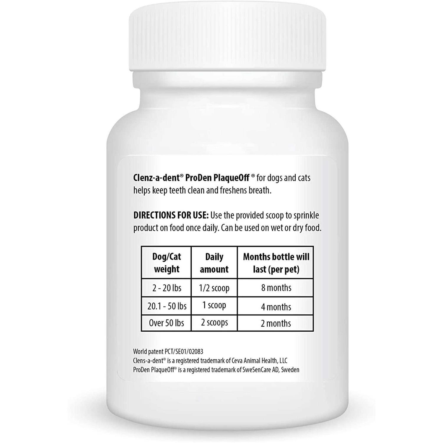 Clenz-A-Dent Food Additive PlaqueOff - Healthber