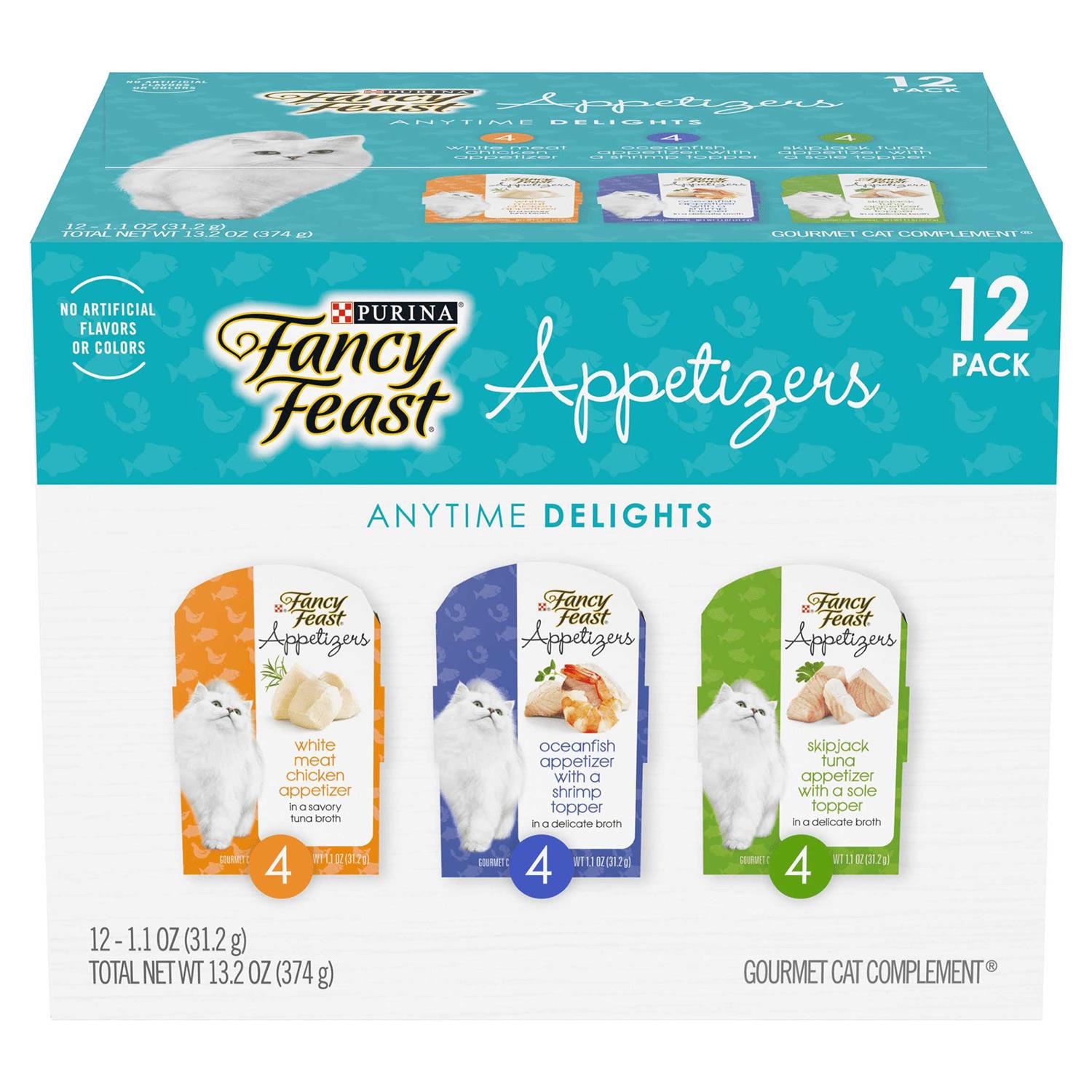 Fancy Feast Appetizers Grain-Free Variety Pack Wet Cat Food - Healthber