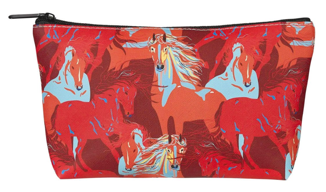 Colorful Horses Cosmetic Pouch - Healthber
