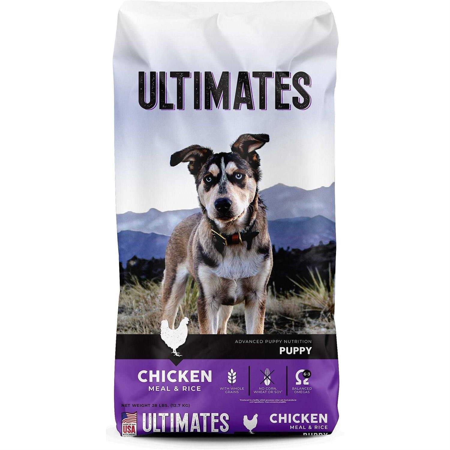 Ultimates Puppy Chicken Meal & Rice Dry Dog Food - Healthber