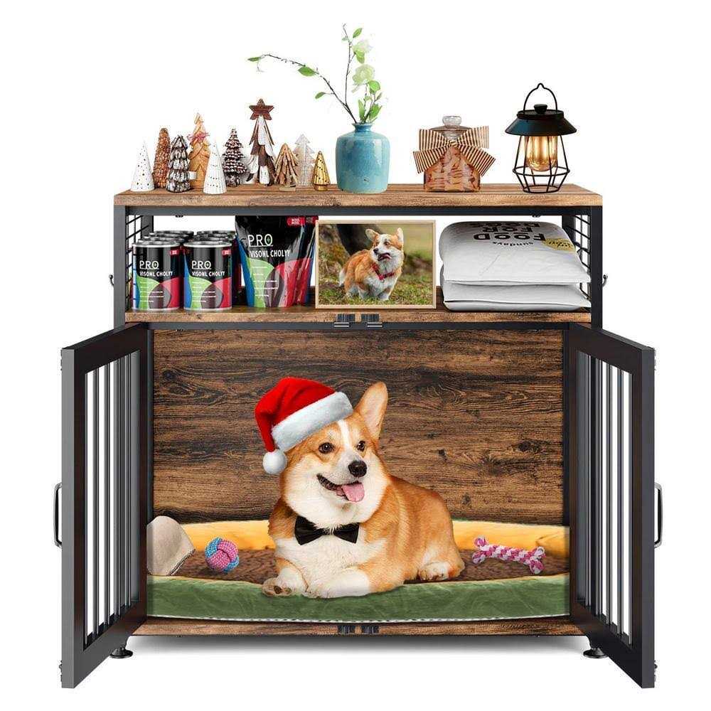Dog Crate Furniture 41 in. Heavy Duty Dog Cages Modern Kennel for Dogs - Healthber