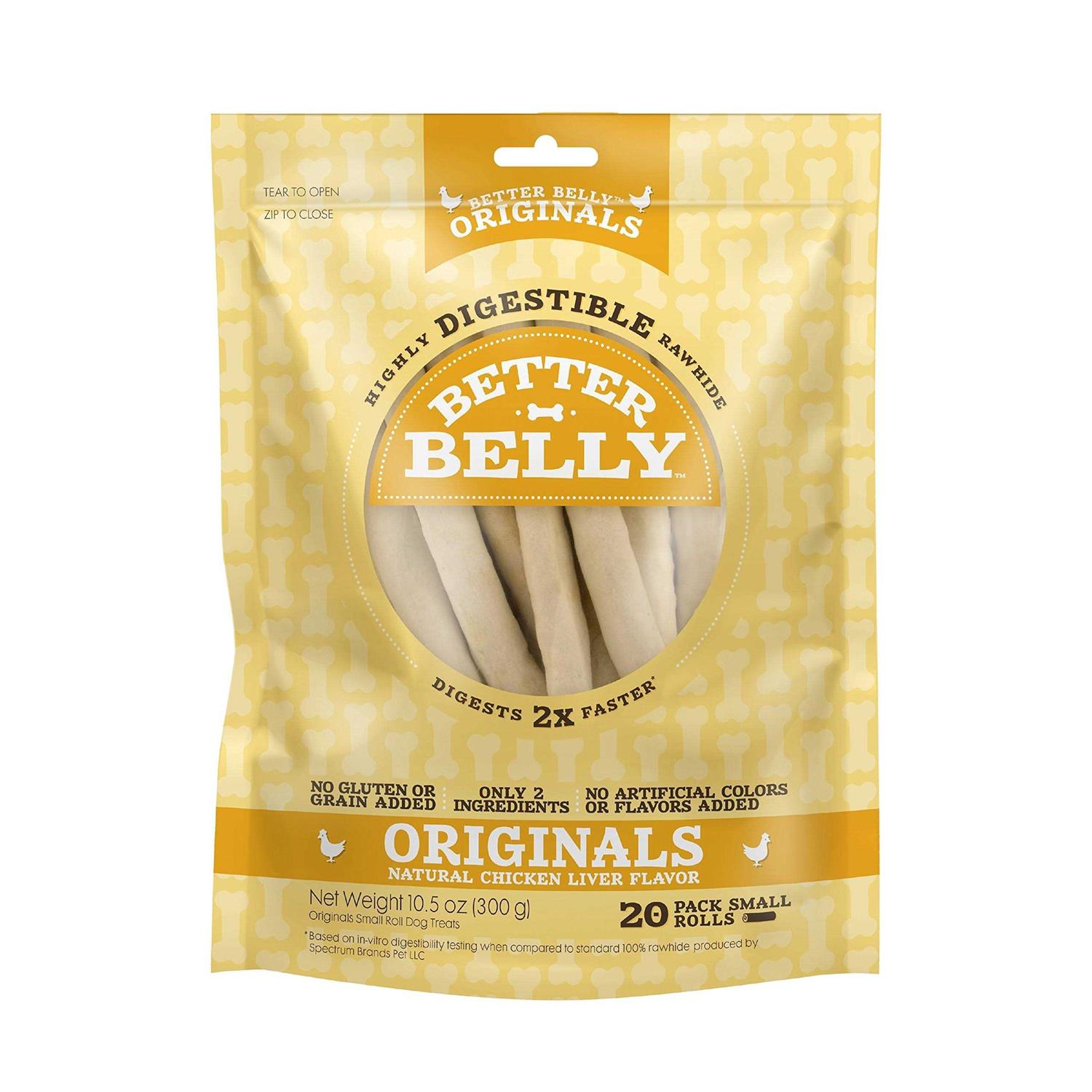 Better Belly Rawhide Chicken Liver Rolls - Healthber