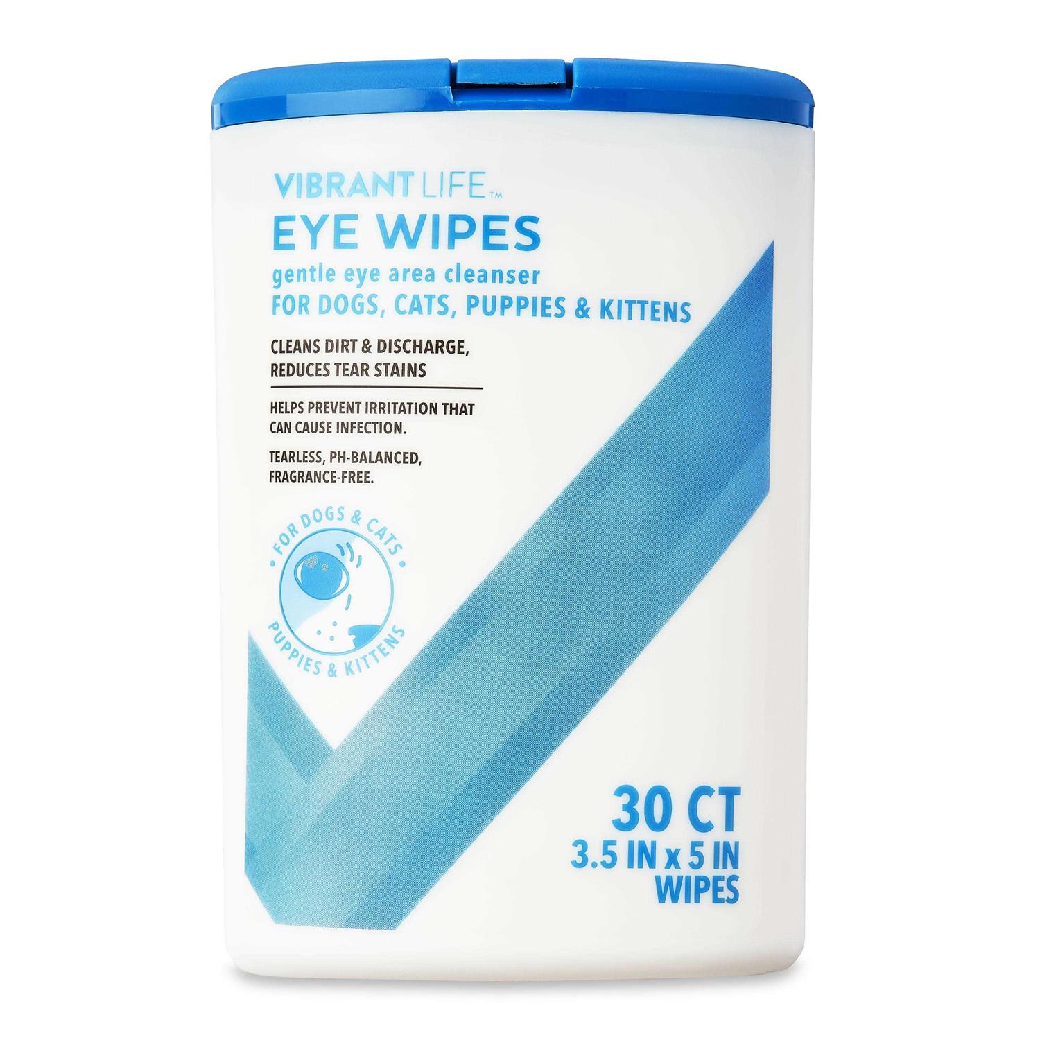 Vibrant Life Eye Wipes for Cats & Dogs - Healthber