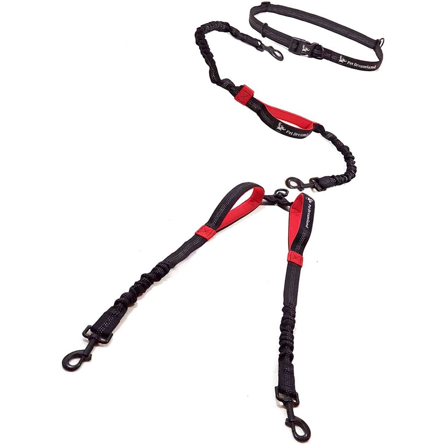 Pet Dreamland Exquisite Double Dog Leash for Large Dogs Hands Free Dog Leash 2 Dogs - Healthber