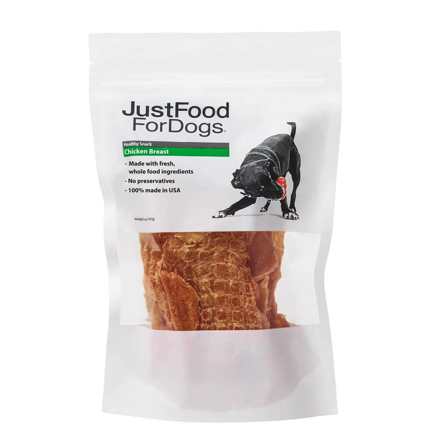 JustFoodForDogs Dog Treats Chicken Breast - Healthber