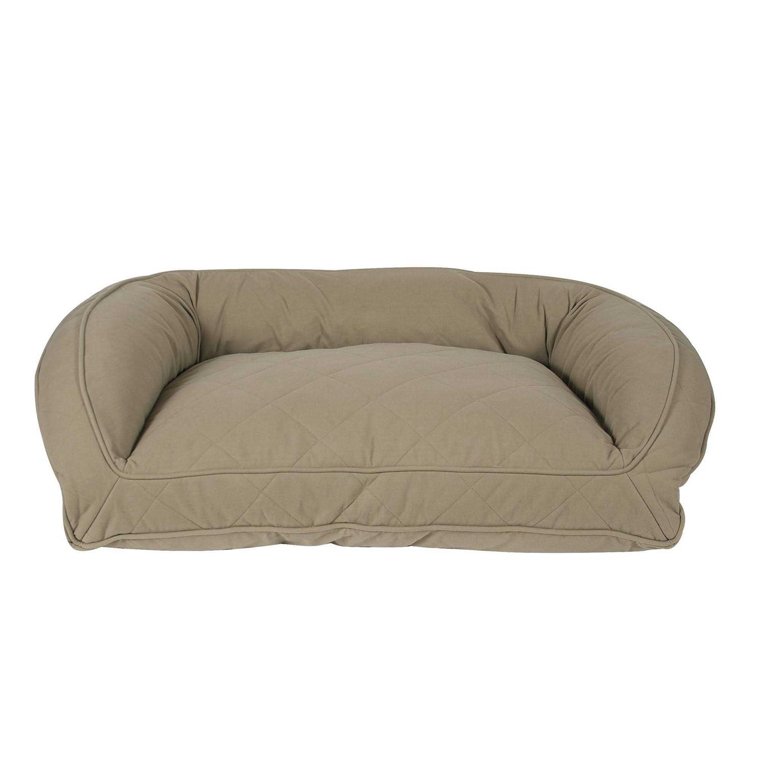 Carolina Pet Quilted Microfiber Bolster Bed - Healthber