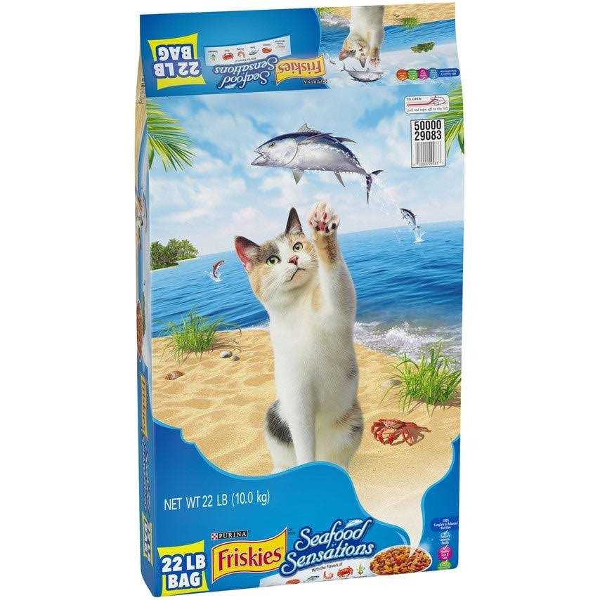 Friskies Seafood Sensations Dry Cat Food - Healthber