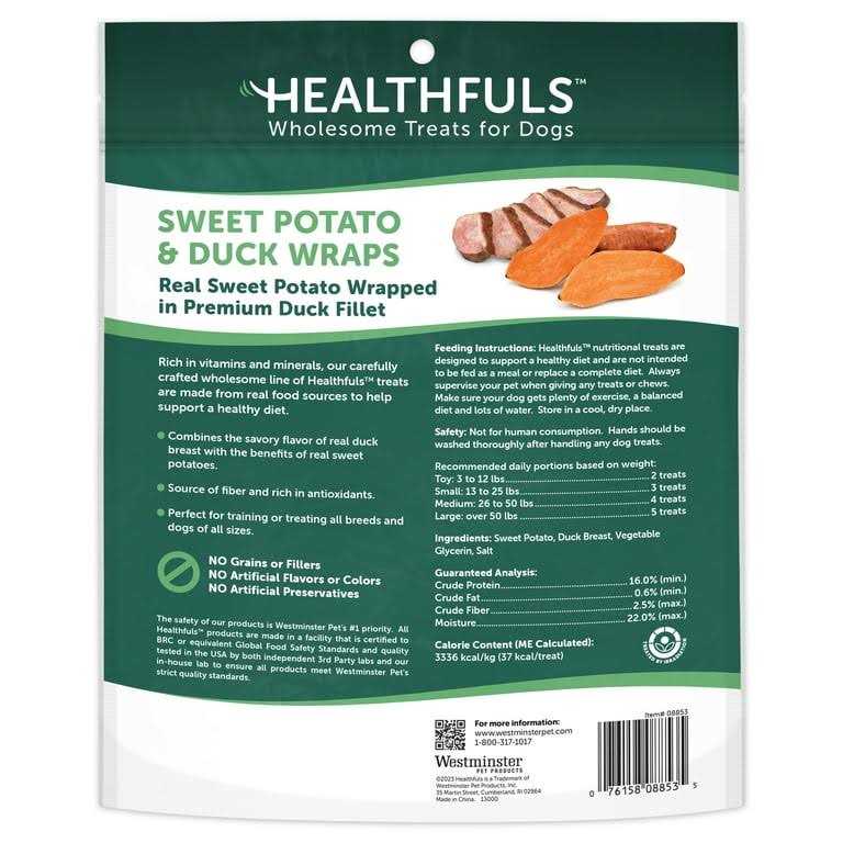 Healthfuls Duck & Sweet Potato Treats 16 oz - Healthber