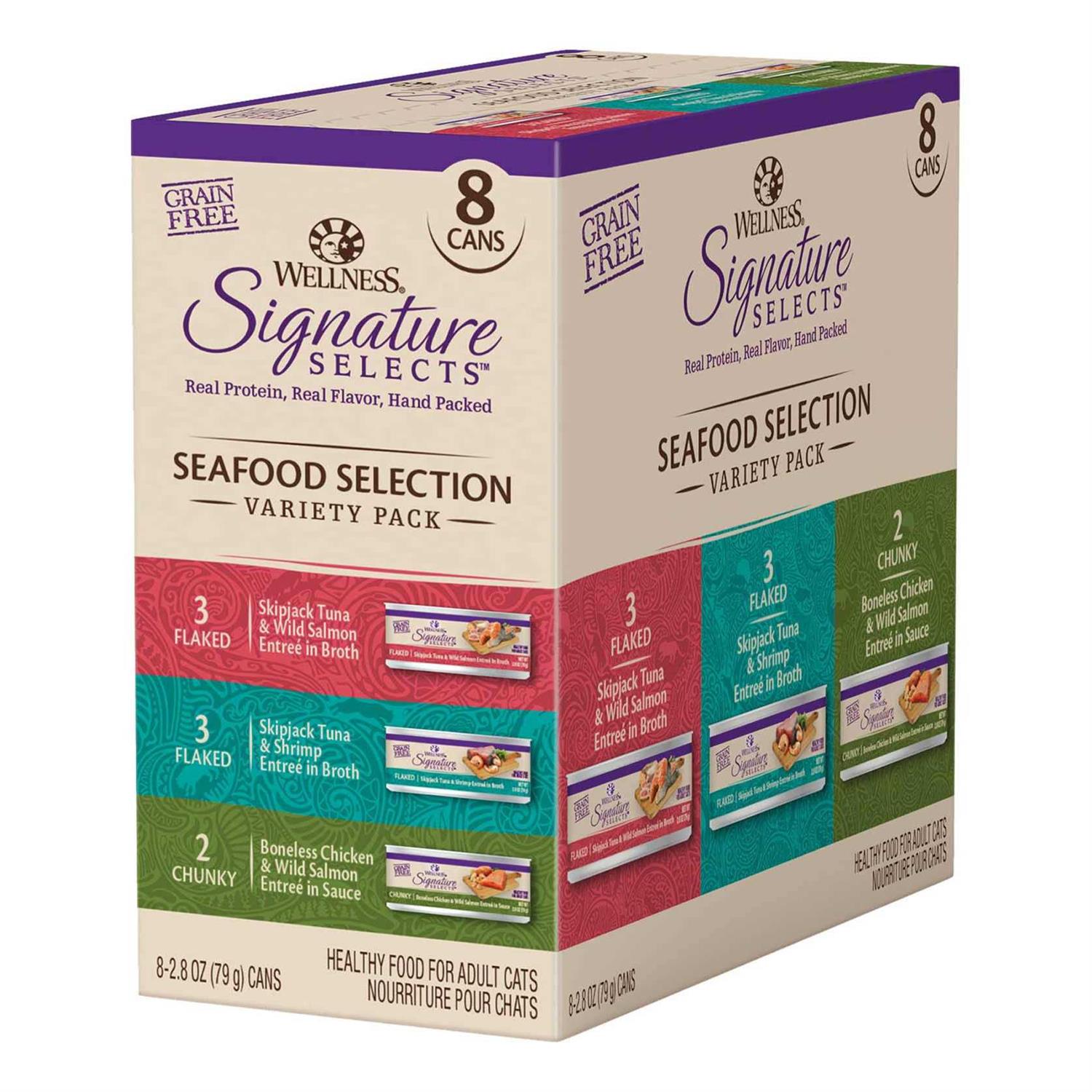 Wellness CORE Signature Selects Seafood Selection Cat Food Variety Pack - Healthber