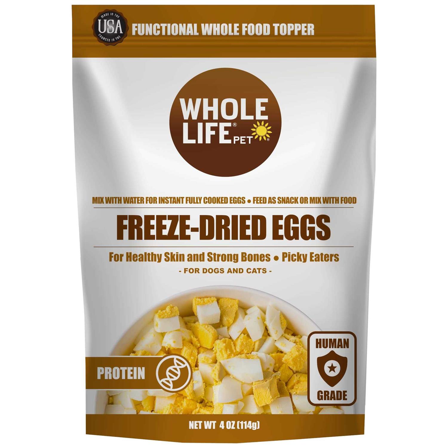 Whole Life Freeze-Dried Eggs Dog & Cat Treats - Healthber