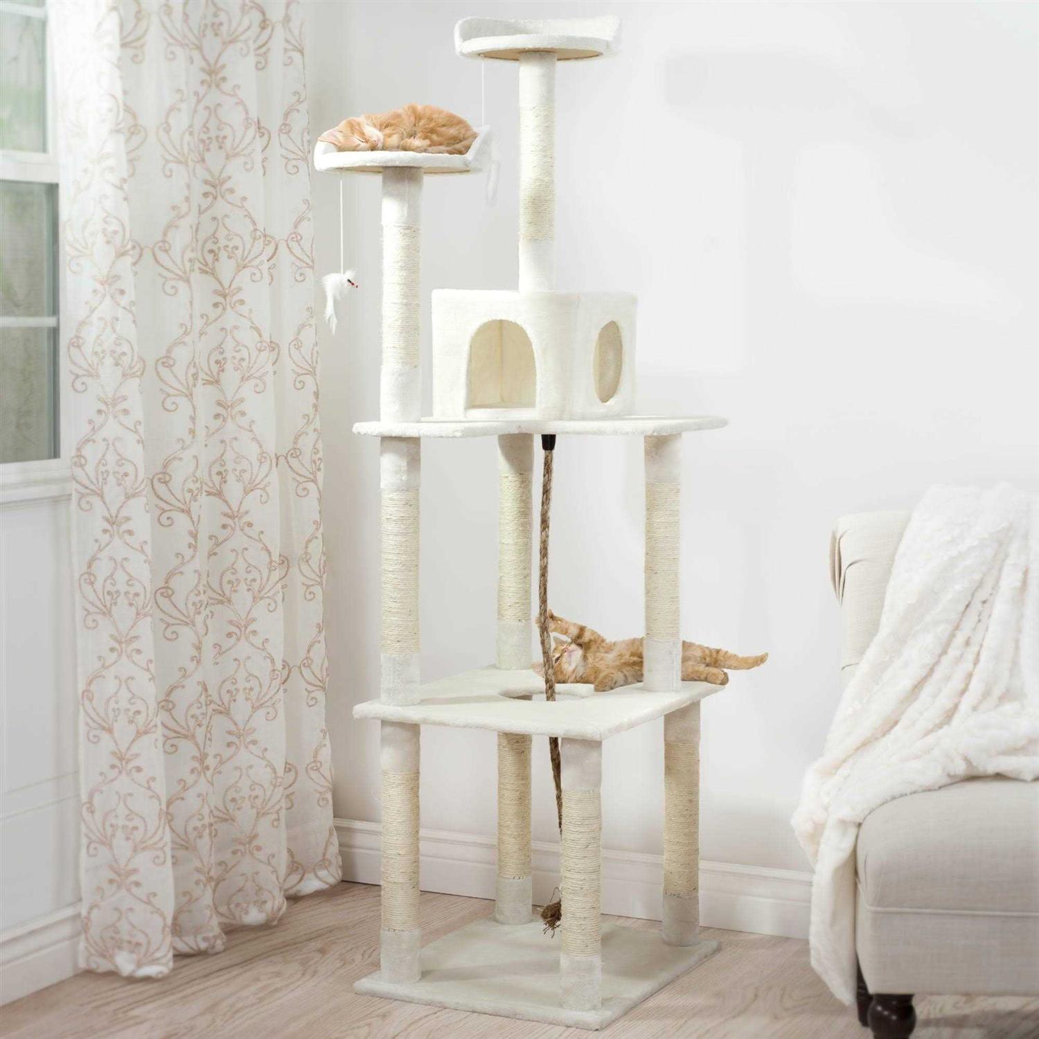 PETMAKER Sleep and Play Cat Tree - Healthber