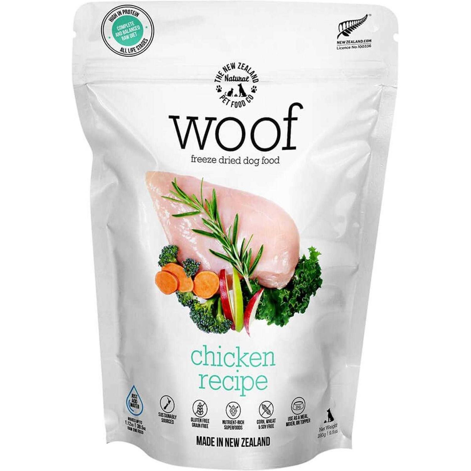 New Zealand Natural Pet Food Woof Chicken Freeze-Dried Dog Food - Healthber