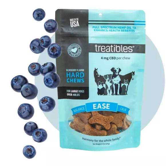 Treatibles Grain Free Blueberry Chews 1mg Small - Healthber