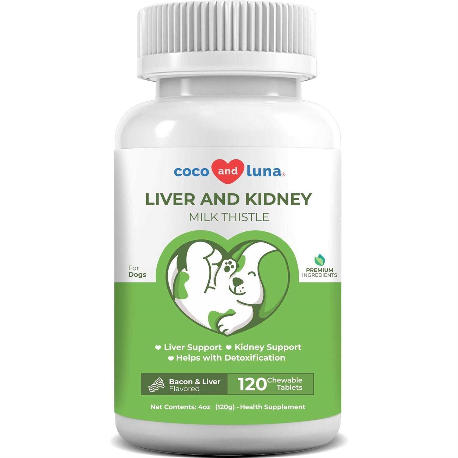 Coco and Luna Liver & Kidney Support Milk Thistle for Dogs - Healthber