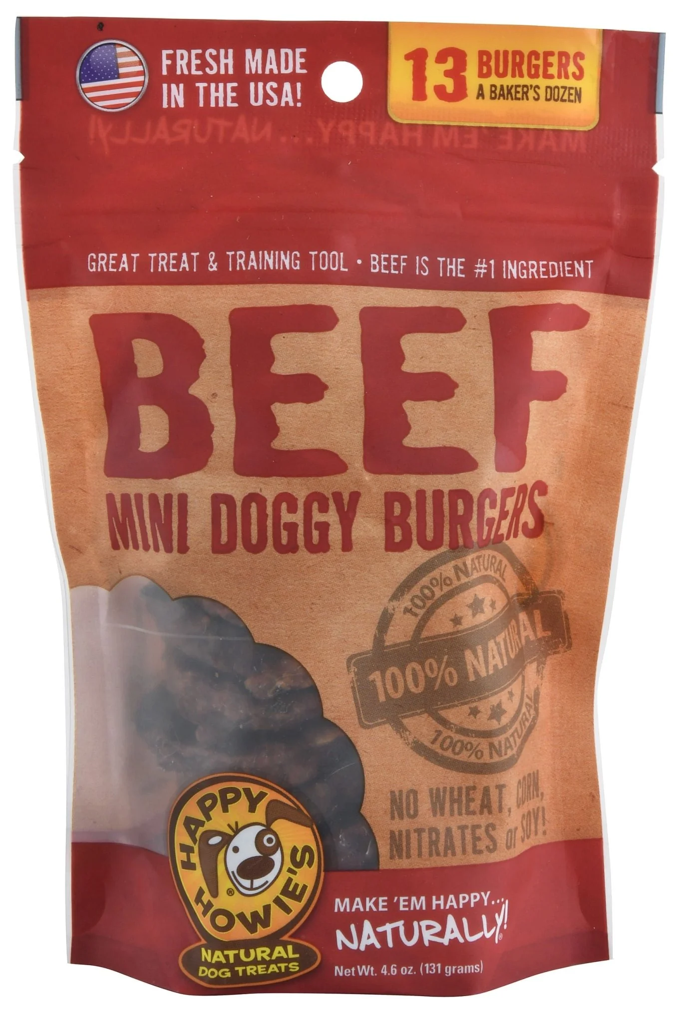 Happy Howie's Beef Doggy Burgers - Healthber
