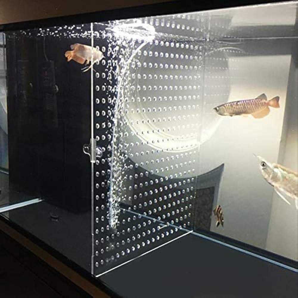 Tank Acrylic Divider Isolation Board with Suction Cups - Healthber