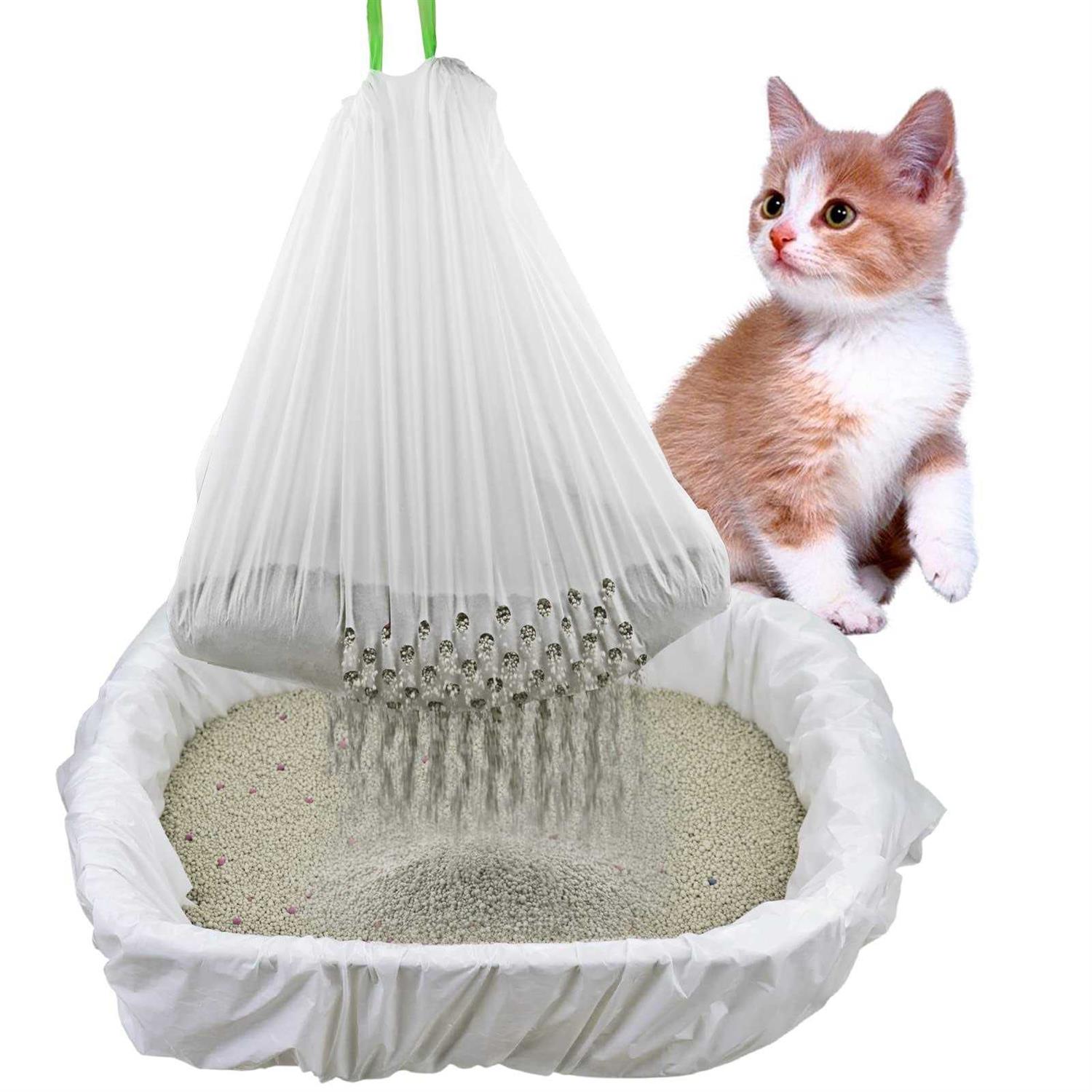 Mygeromon Sifting Cat Litter Box Liners Bags with Holes - Healthber