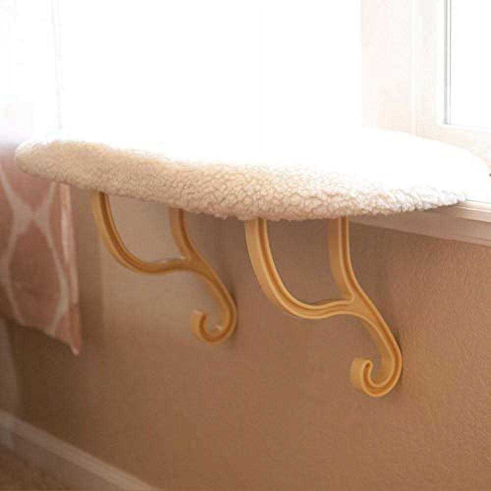 K&H Pet Products Kitty Sill Cat Window Hammock Perch Unheated Soft Fleece 14 X 24 Inches - Healthber