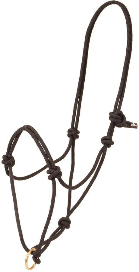Poly Rope Halter with Brass Plated Lead Ring - Healthber