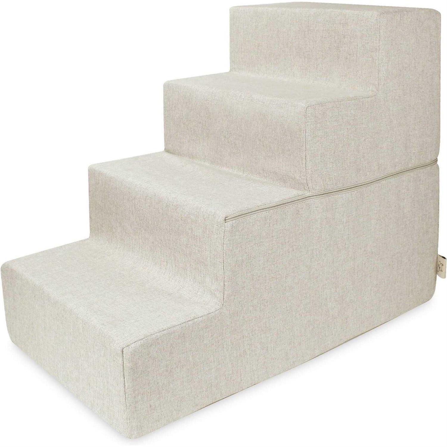 Foldable Pet Steps/Stairs with CertiPUR-US Certified Foam by Best Pet Supplies - Healthber