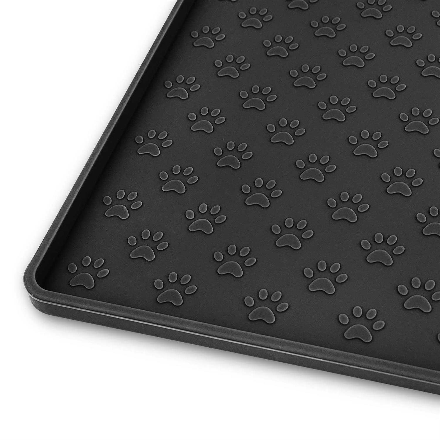 Ptlom Pet Placemat for Dog and Cat, Mat for Prevent Food and Water Overflow, Suitable for Small, Medium and Big Pet - Healthber