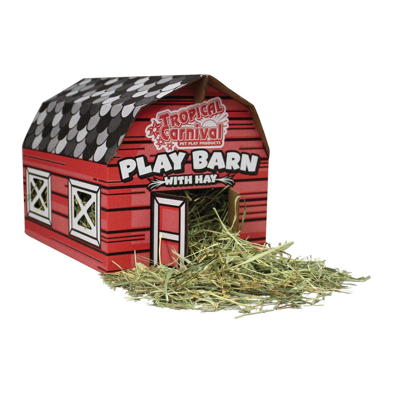 Brown’s Tropical Carnival Play Barn with Timothy Hay - Healthber