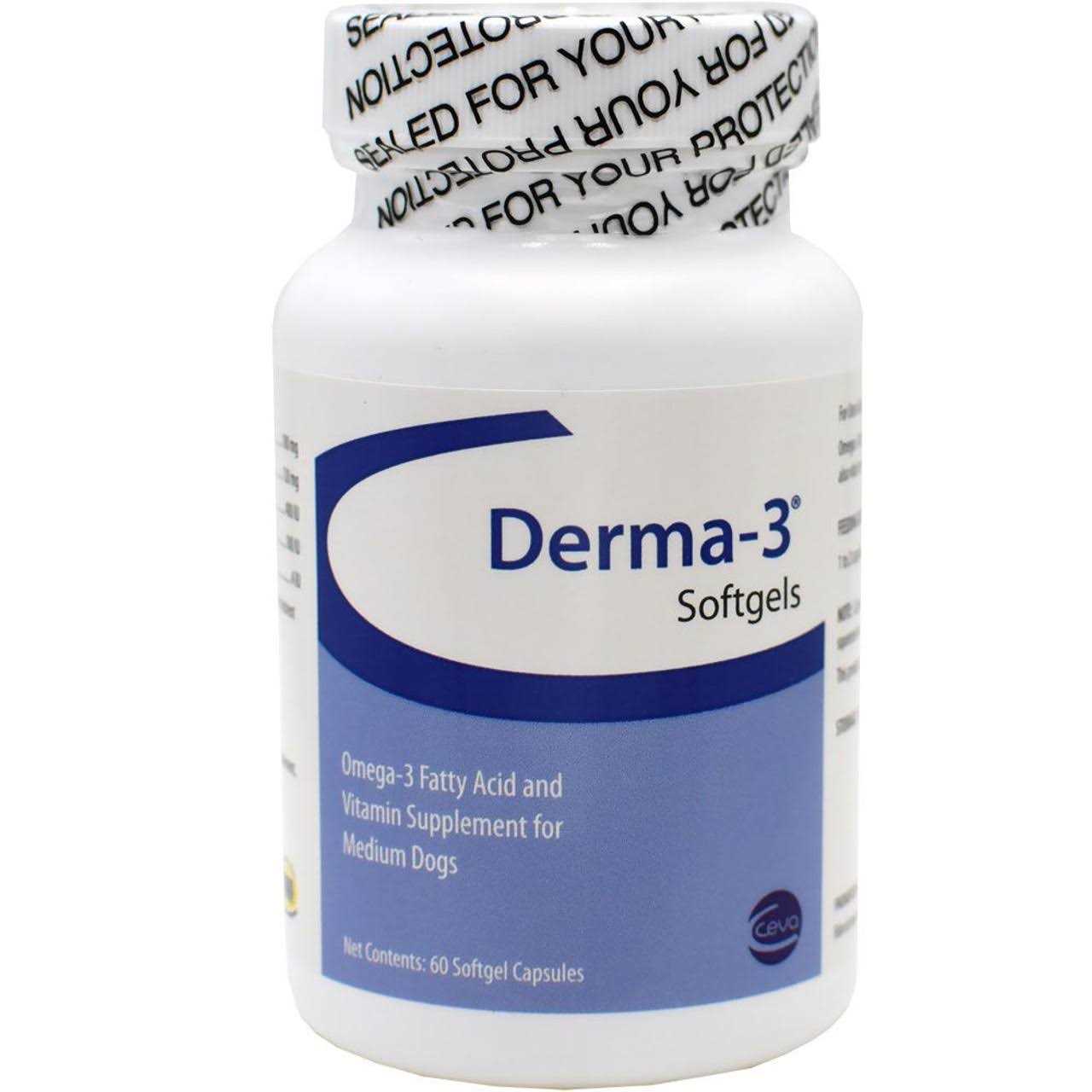Derma-3 Large Breed Softgels - Healthber