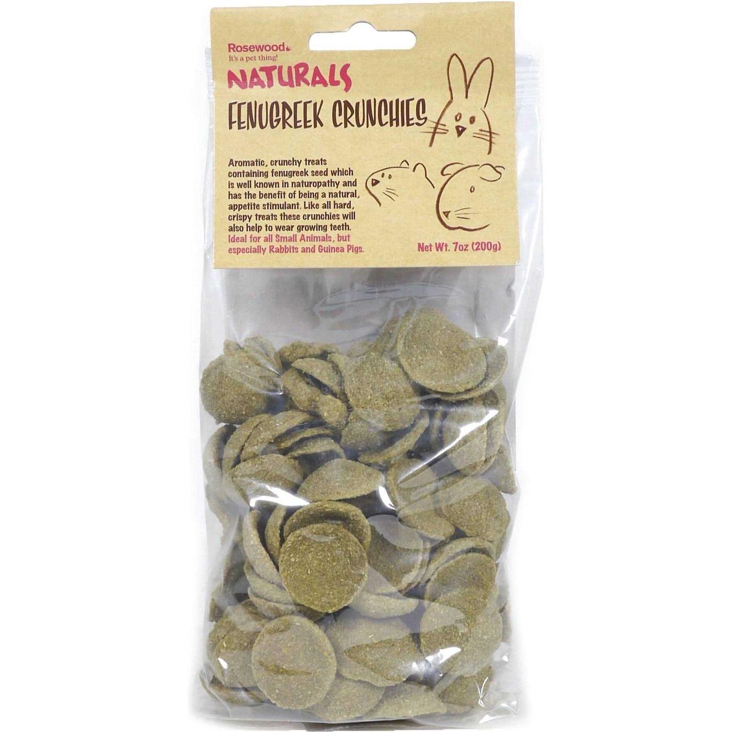 Rosewood Fenugreek Crunchies Small Animal Food - Healthber