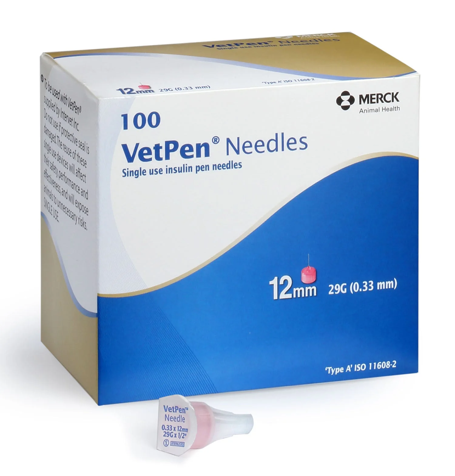 Rx Vetsulin VetPen Needle, 12 mm, 100 ct - Healthber