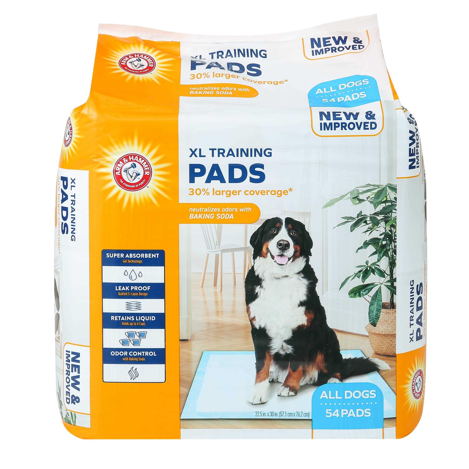 Arm & Hammer for Dogs XL Training Pads 30% Larger Coverage New & Improved Super Absorbent - Healthber