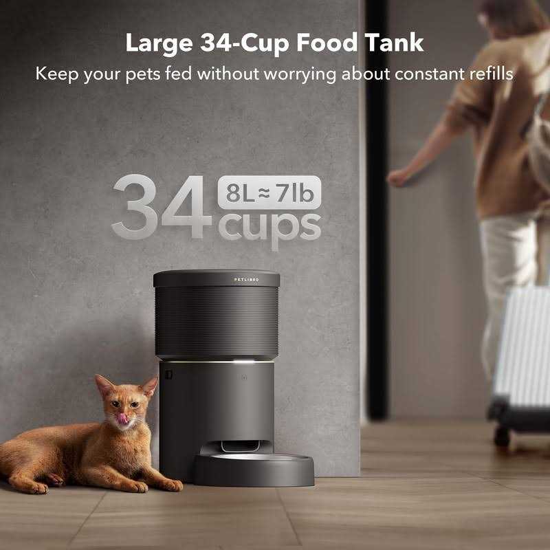 PETLIBRO Automatic Cat Feeders 5G WiFi Pet Feeder with Vacuum Food Storage for Pet Dry Food - Healthber
