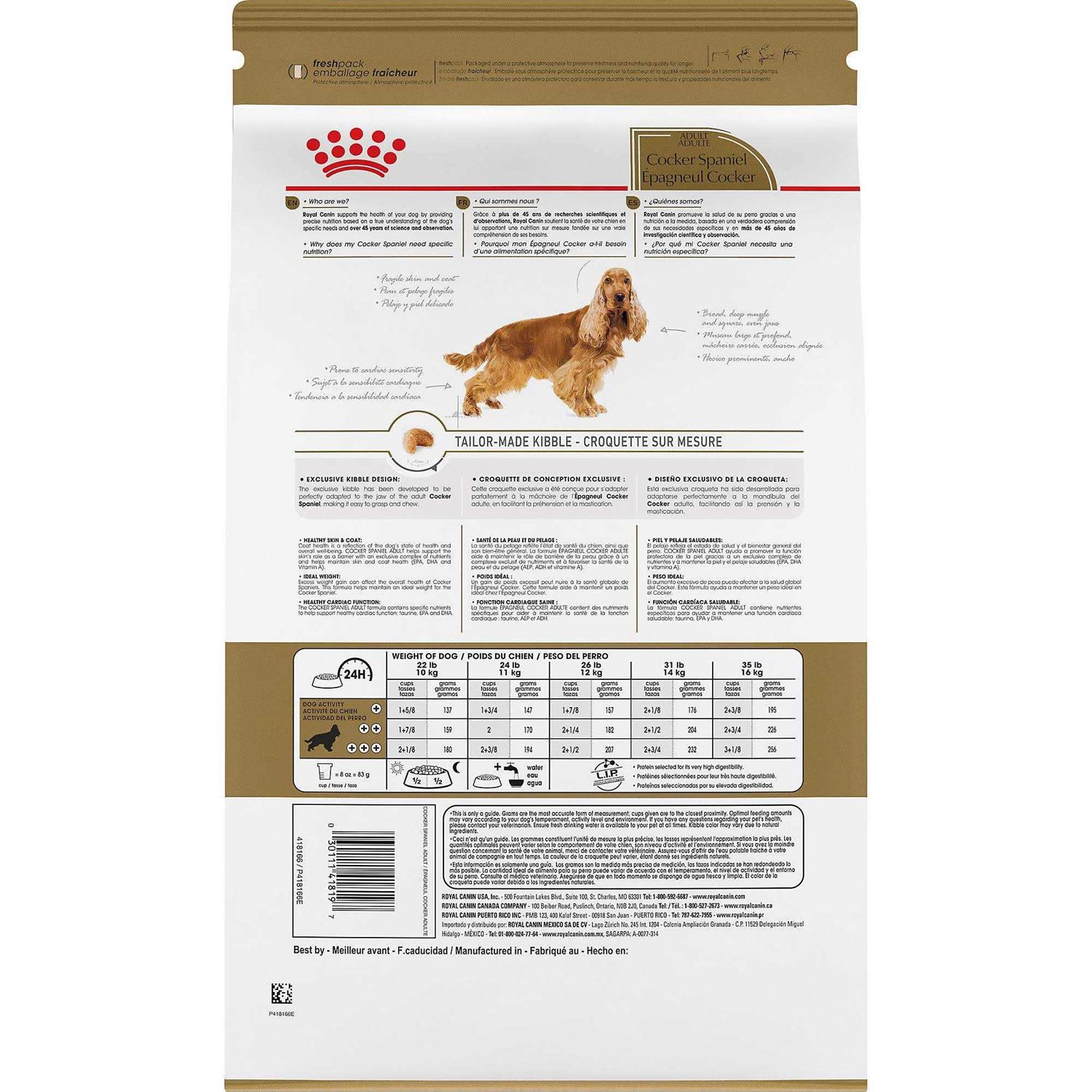Royal Canin Cocker Spaniel Adult Dry Dog Food - Healthber